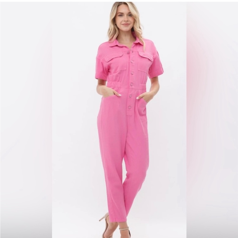 FORE Barbicore Pink Painters Jumpsuit Large